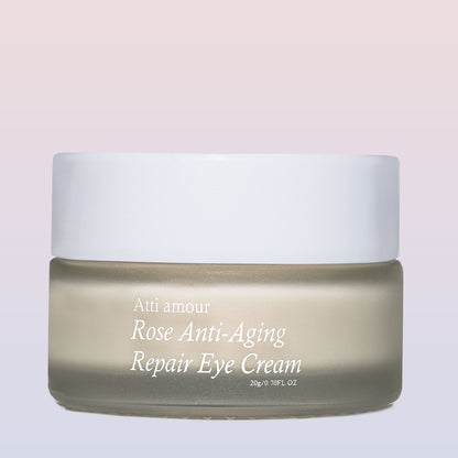 ATTI AMOUR Rose Anti-Aging Repair Eye Cream with Hyaluronic Acid and Rose Water – Firming, Hydrating Eye Treatment