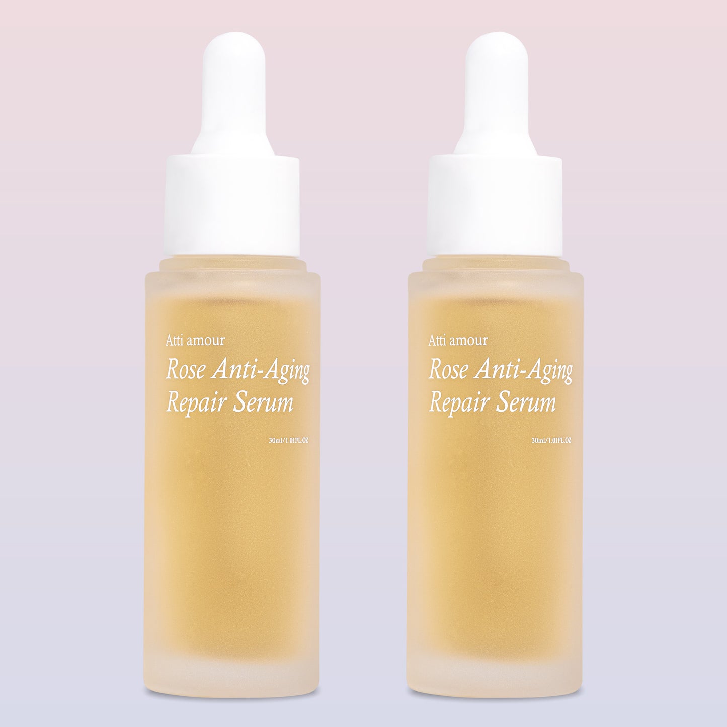 ATTI AMOUR Rose Repair Serum – Anti-Wrinkle, Brightening, and Firming Facial Serum with 50% Rosa Damascena Water