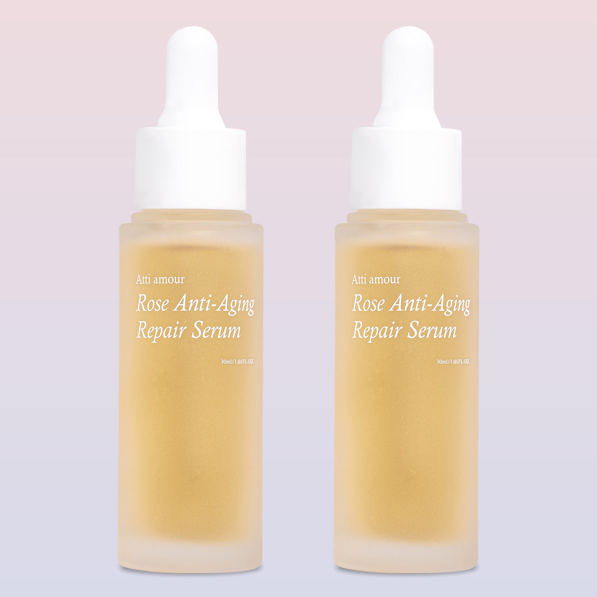 ATTI AMOUR Rose Repair Serum – Anti-Wrinkle, Brightening, and Firming Facial Serum with 50% Rosa Damascena Water