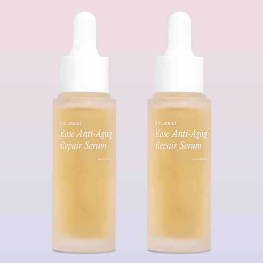 ATTI AMOUR Rose Repair Serum – Anti-Wrinkle, Brightening, and Firming Facial Serum with 50% Rosa Damascena Water
