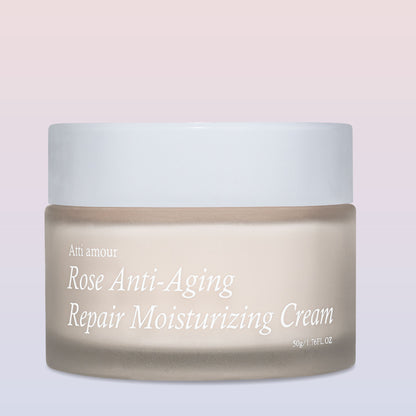 ATTI Amour Rose Anti-Aging Moisturizing Cream with rosewater and niacinamide for glowing skin