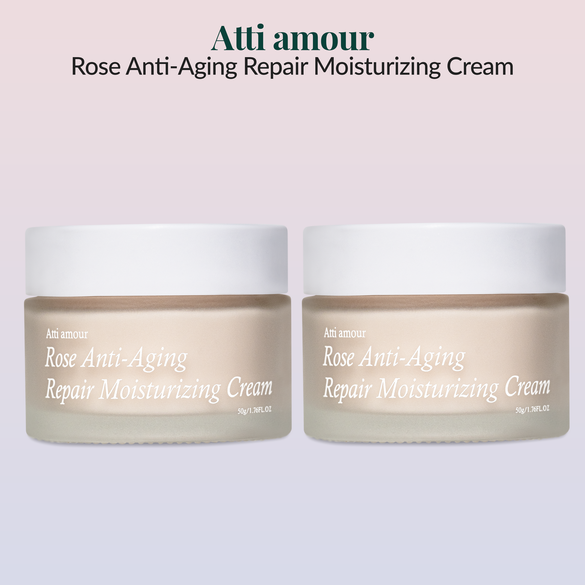 Anti-aging moisturizing cream with rosewater and niacinamide for soft, youthful skin
