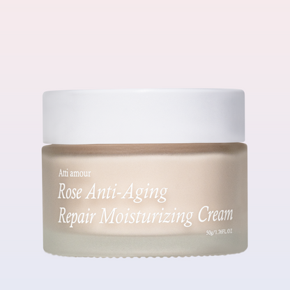 Atti Amour Rose Anti-Aging Moisturizing Cream with rosewater and niacinamide for glowing skin