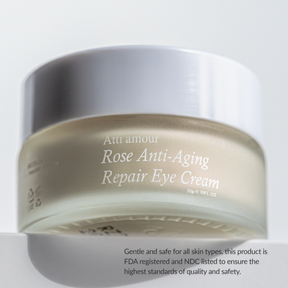 Atti amour Brightening Rose Eye Cream with Natural Ingredients – Anti-Aging and Hydration for Delicate Eye Skin