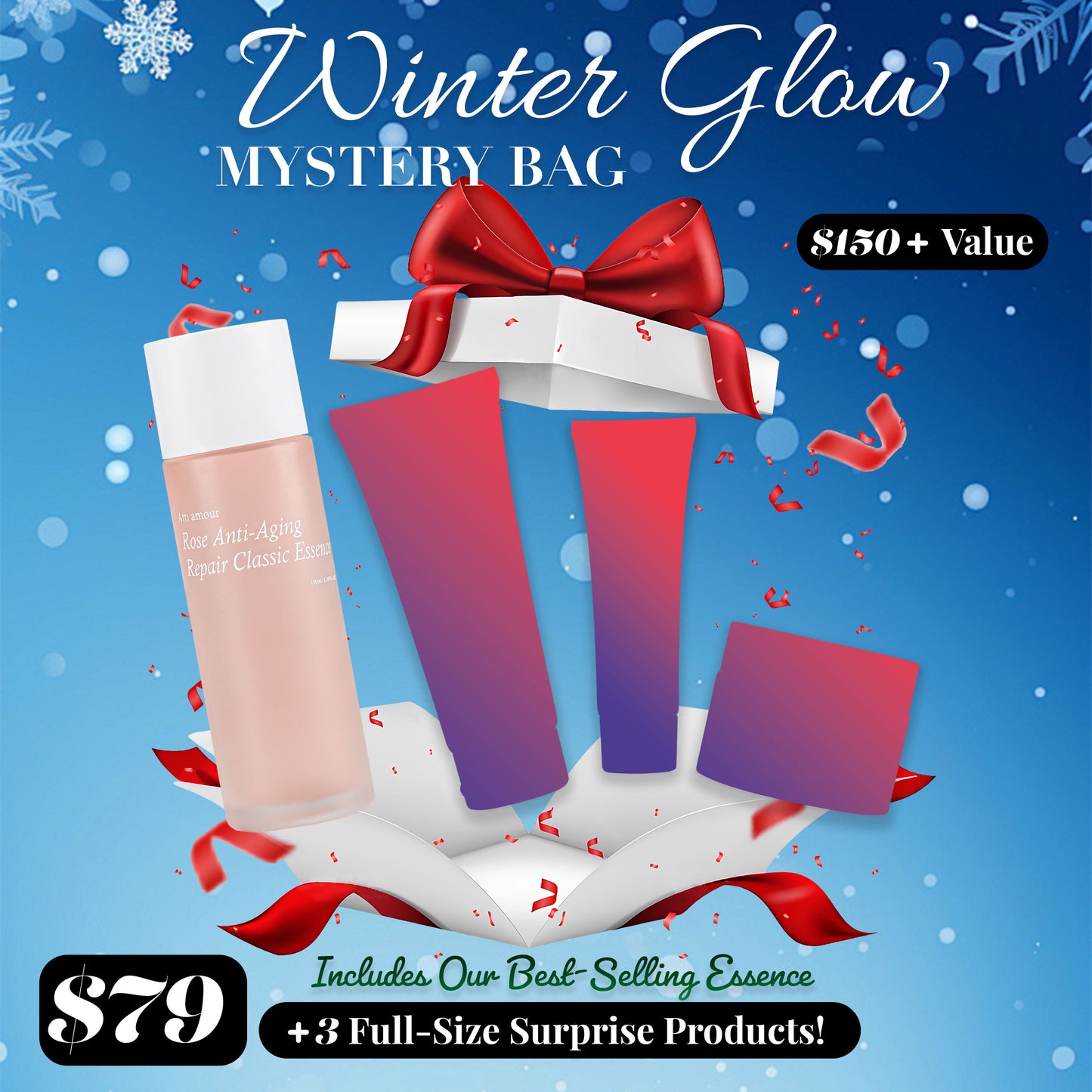 Atti amour Premium skincare mystery bag with high-value beauty essentials