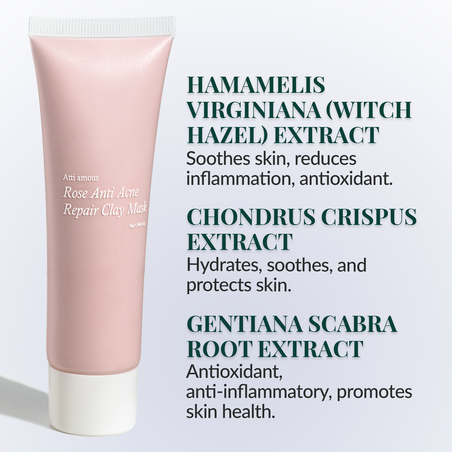 Atti amour Refreshing skincare ritual with kaolin clay and botanical extracts