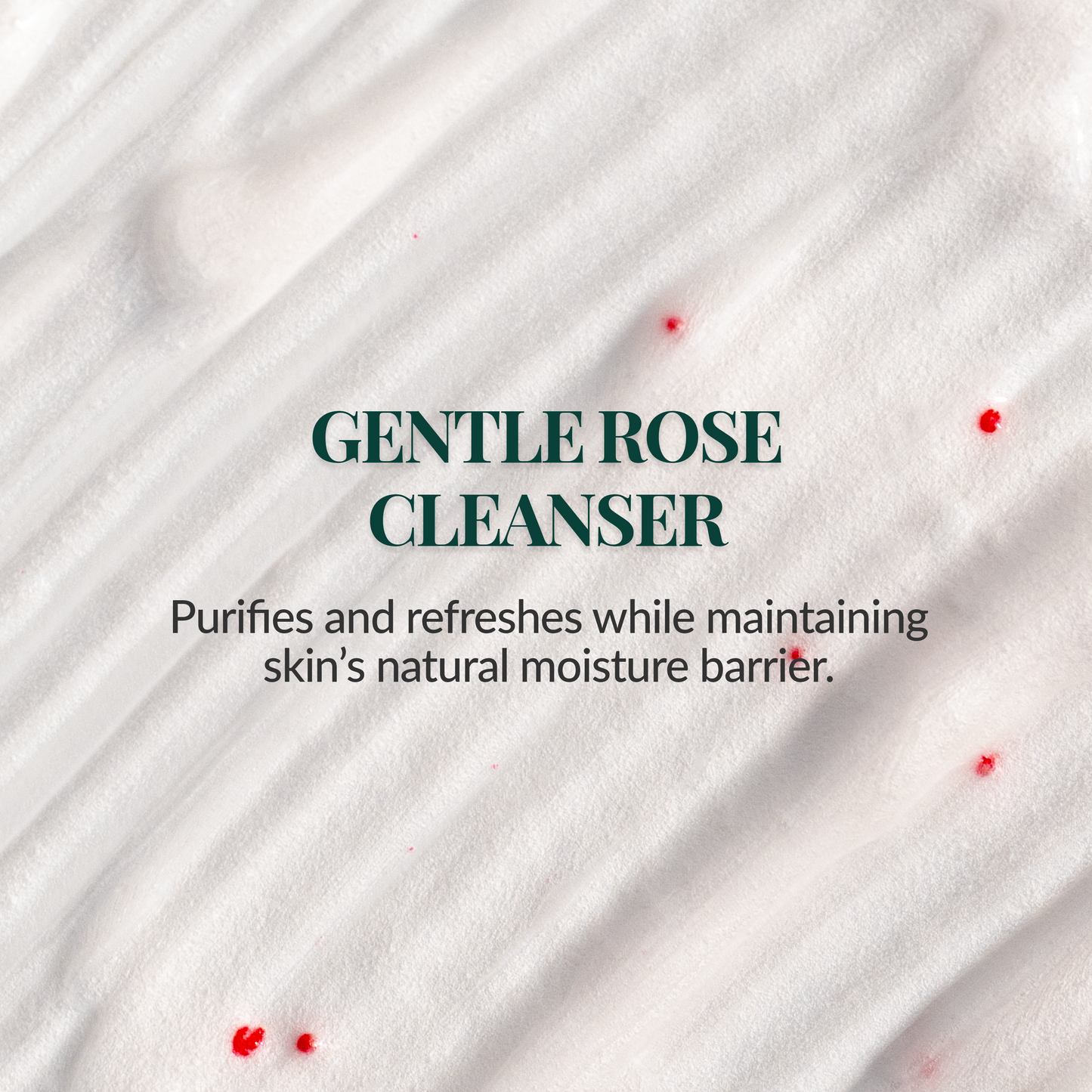 Best gentle cleanser with rosewater for sensitive skin with hydrating ceramides and peptides
