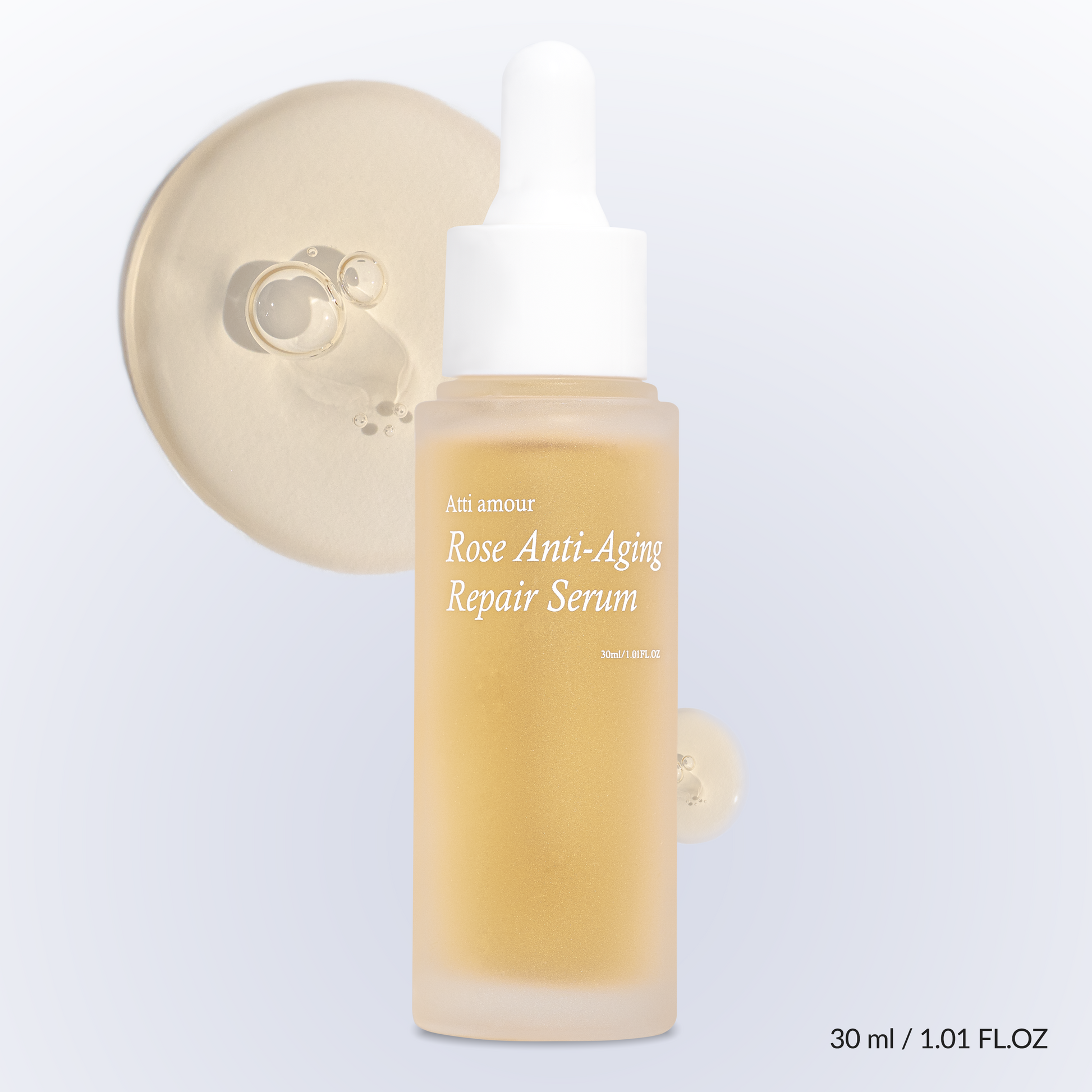 Brightening repair serum drop — peptide-rich anti-aging serum for fine lines and elasticity