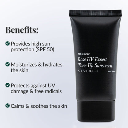 Broad spectrum SPF 50 sunscreen for face and body with UVA UVB protection
