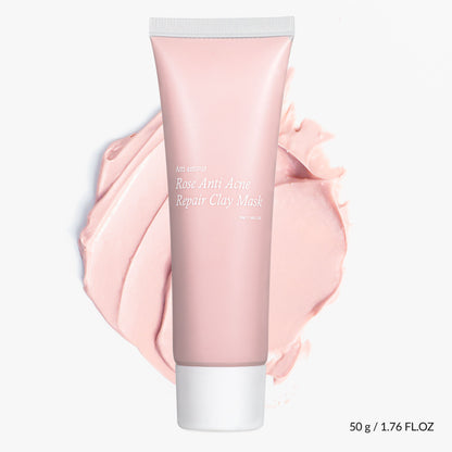 Clay mask skincare step for detoxifying and refining pores