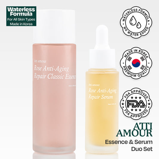 Atti Amour Rose Anti-Aging Repair Classic Essence and Serum Duo Set