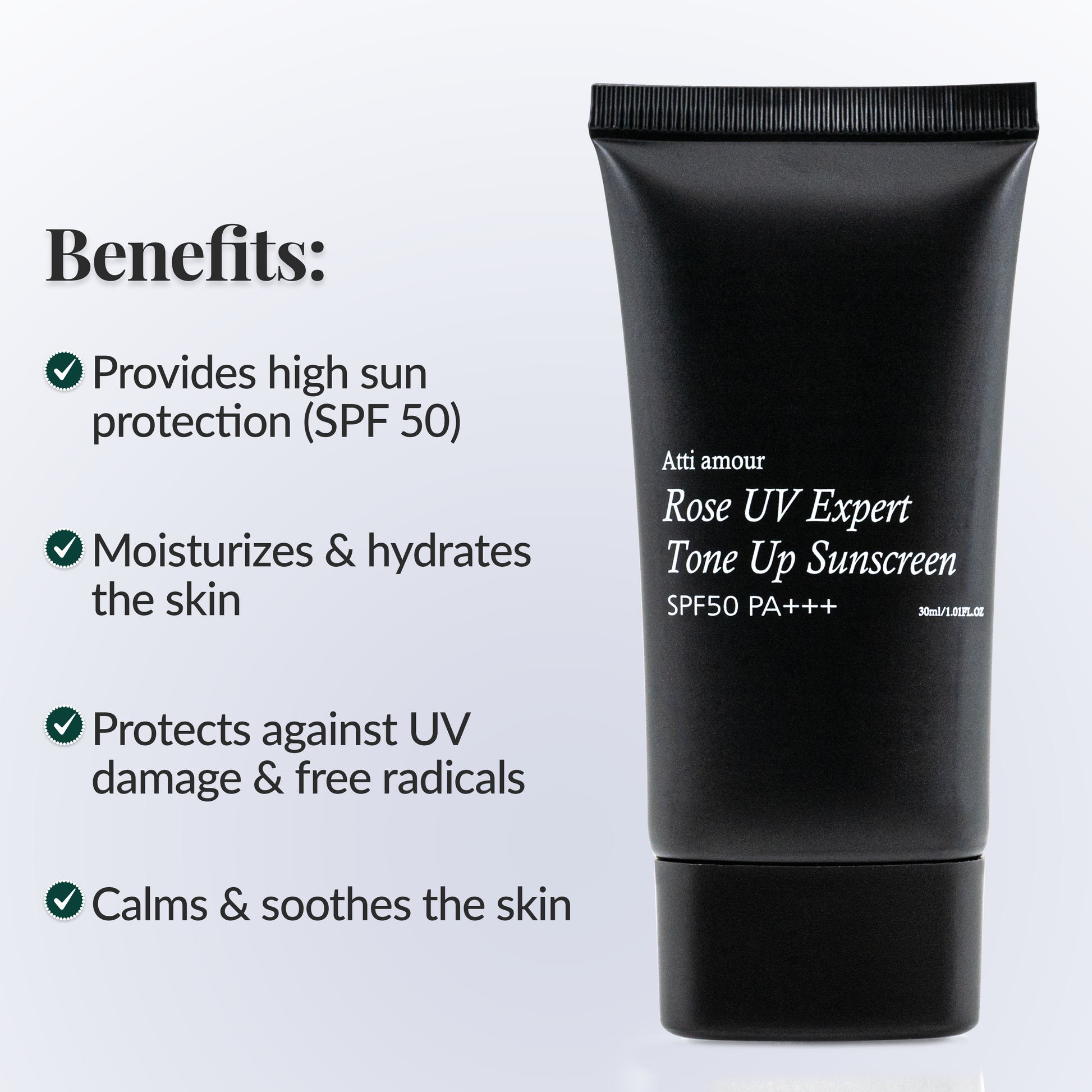 Hexapeptide and Niacinamide sunscreen SPF with Titanium Dioxide, anti-aging, hydrating sun protection for face and body