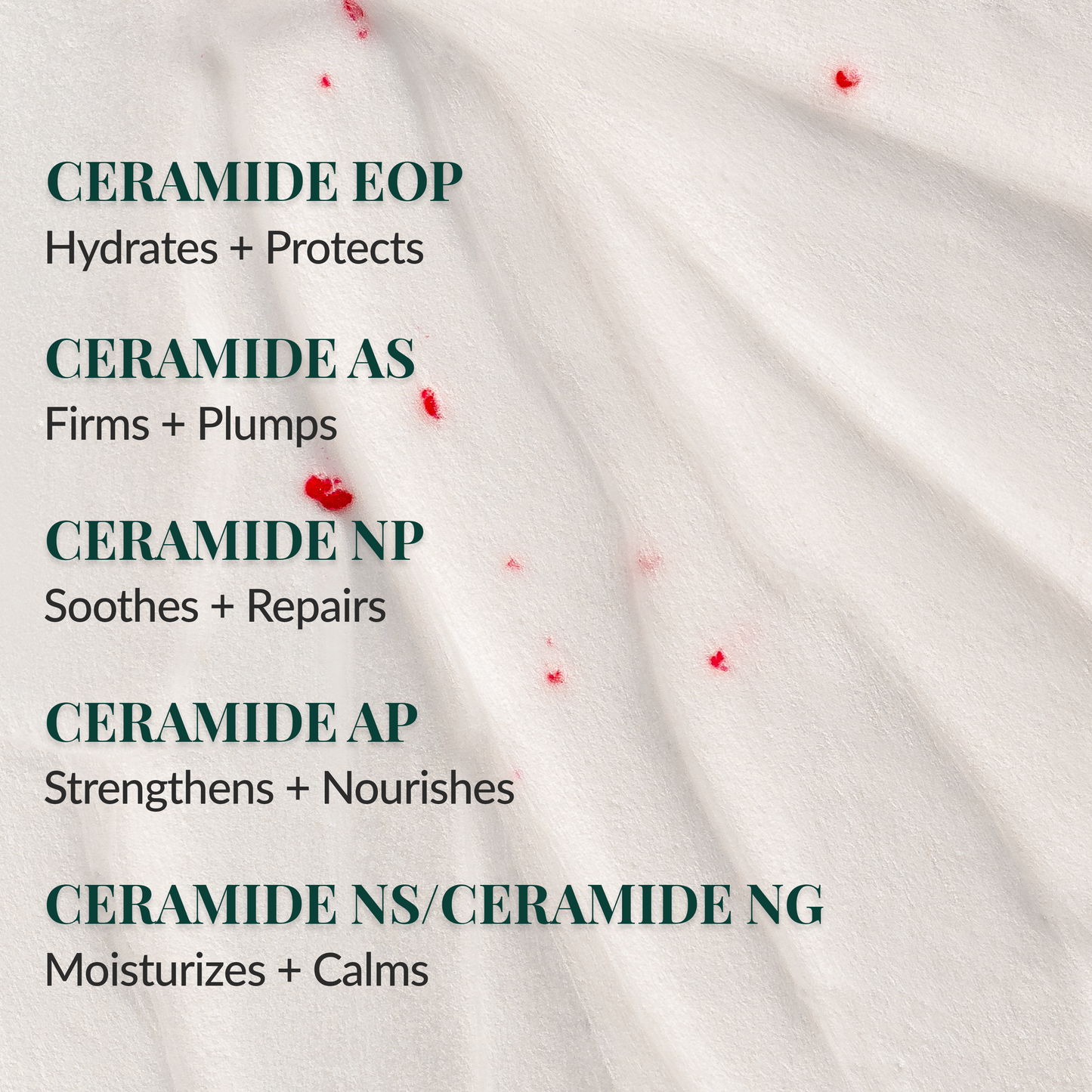 Hydrating ceramide cleanser for dry or irritated skin