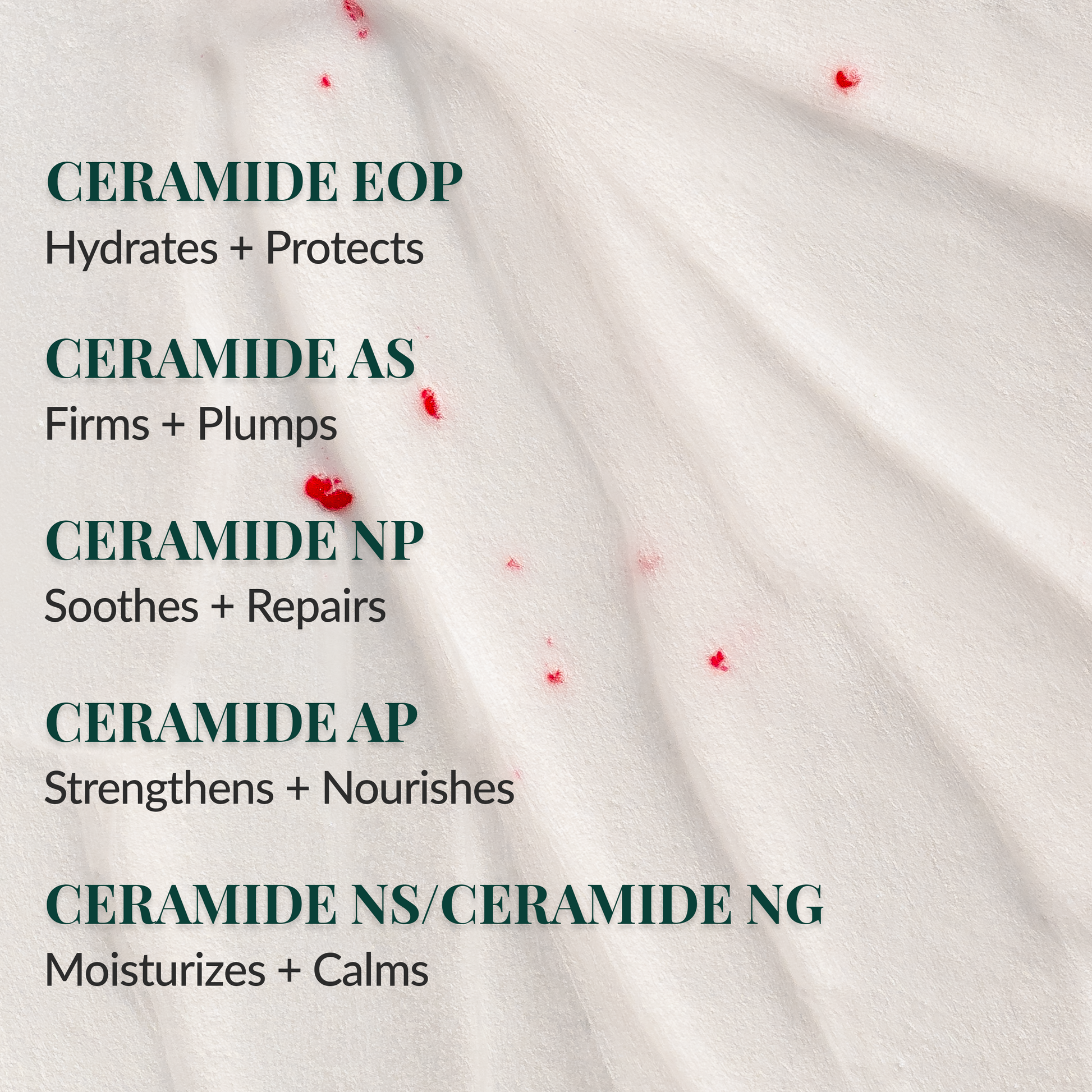 Hydrating ceramide cleanser for dry or irritated skin