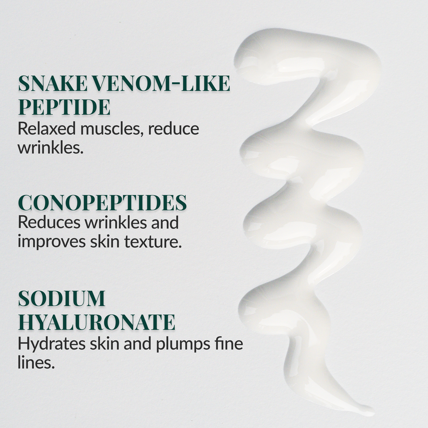 Hydrating rosewater sunscreen with snake venom-like peptide, conopeptides, and HA for sensitive, anti-aging skin protection