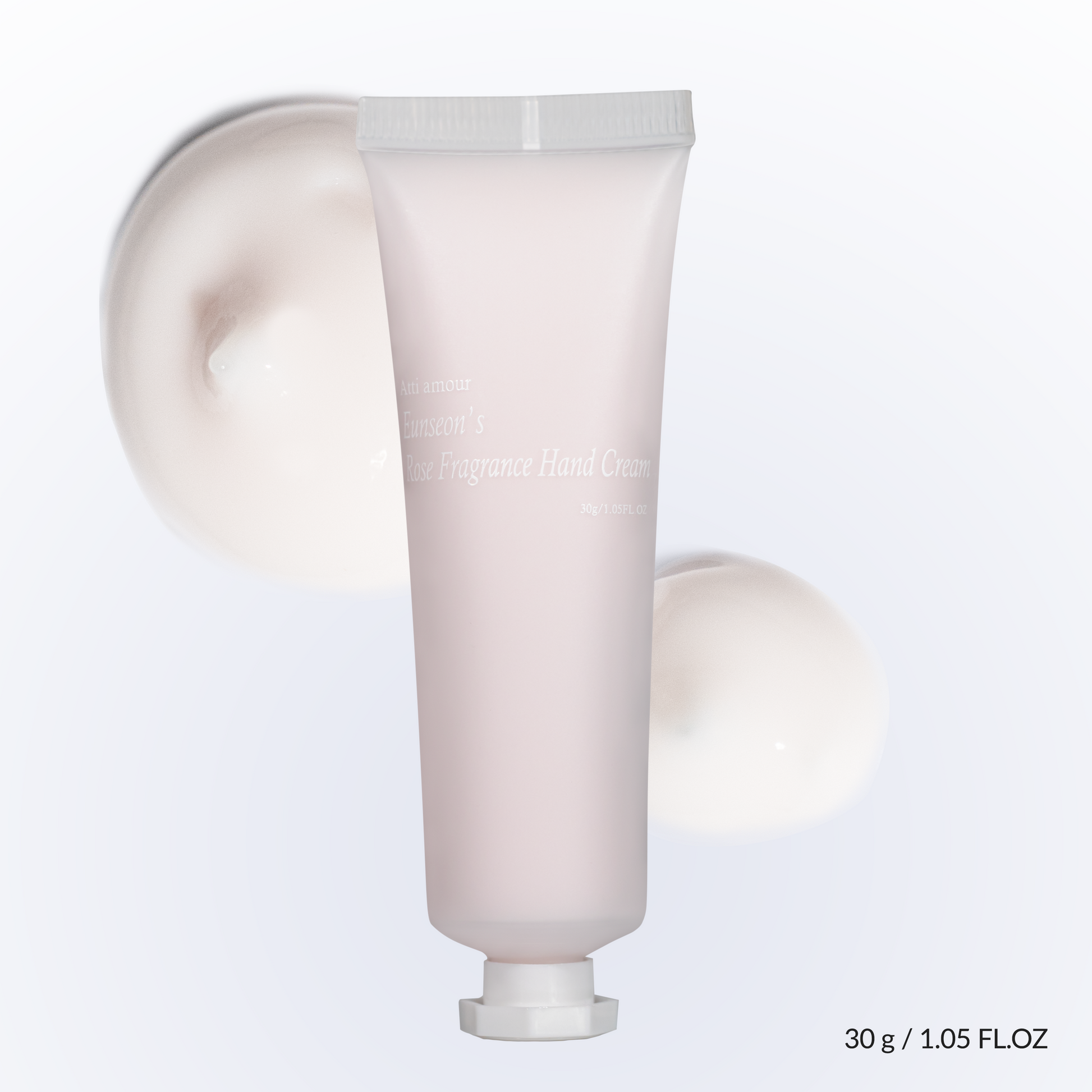 Korean skincare hand cream with Niacinamide and Rosa Damascena Flower Water