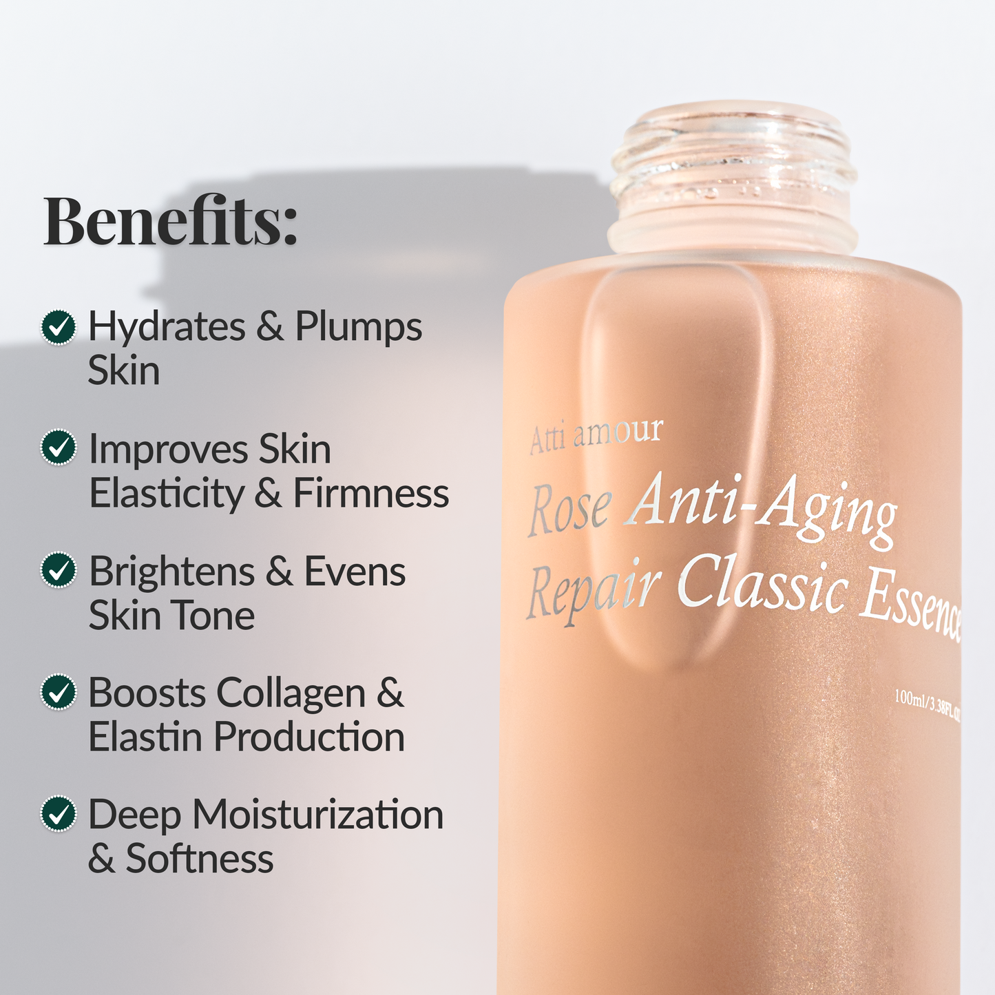 Lightweight facial essence that boosts hydration and strengthens skin barrier