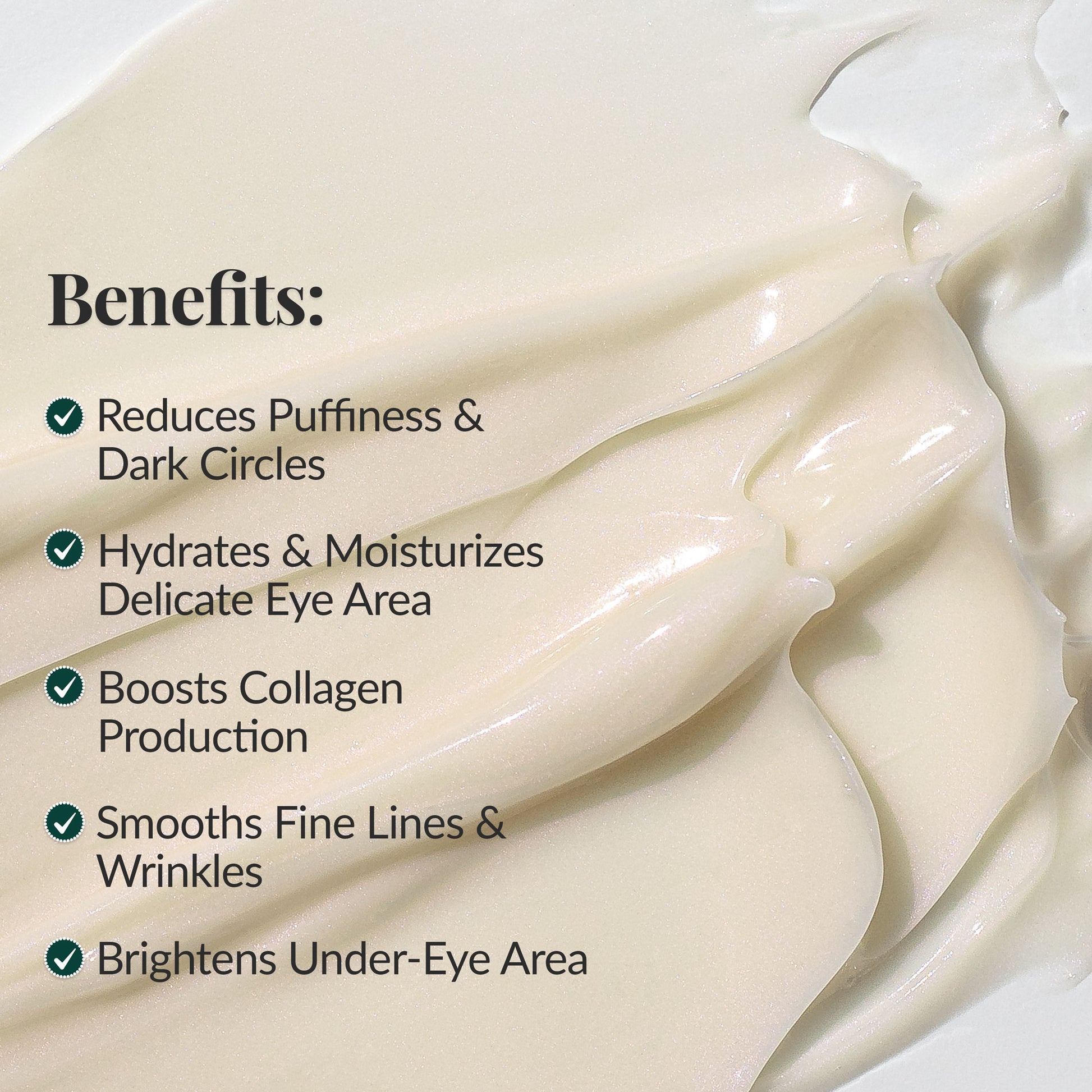 Natural Rose Anti-Aging Eye Cream for Fine Lines – Hyaluronic Acid, Collagen, and Antioxidant-Powered Formula