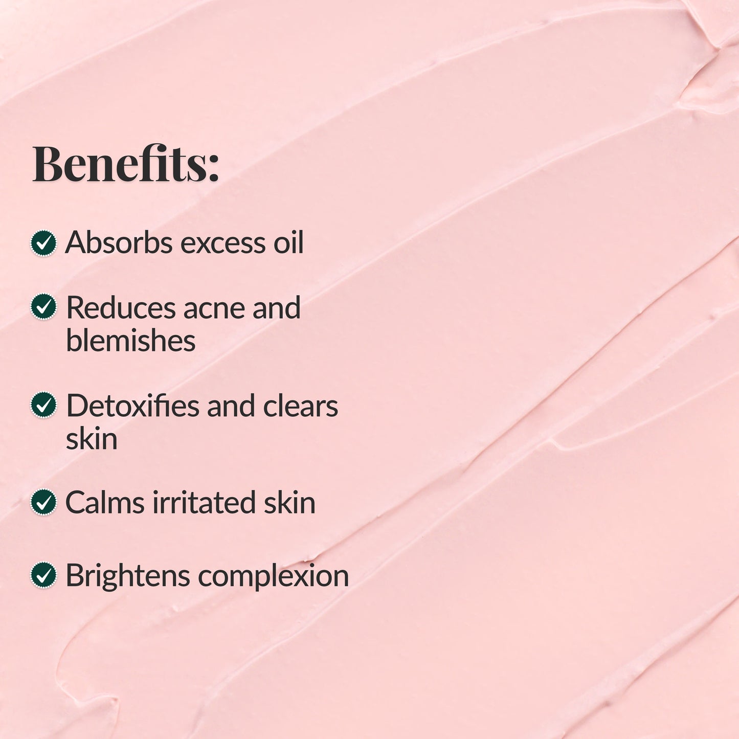 Oil control clay mask helping reduce shine and refine pores