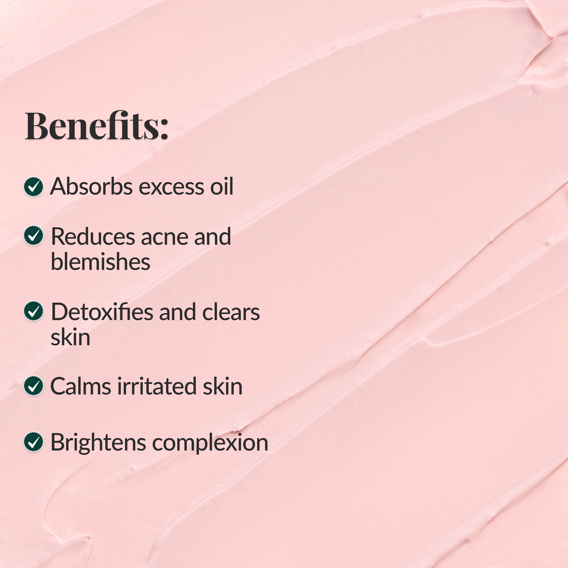 Oil control clay mask helping reduce shine and refine pores