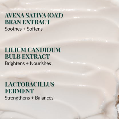 Rosewater hydrating cream with Rosa Damascena flower oil and extract for soothing, moisturizing, and brightening the skin.