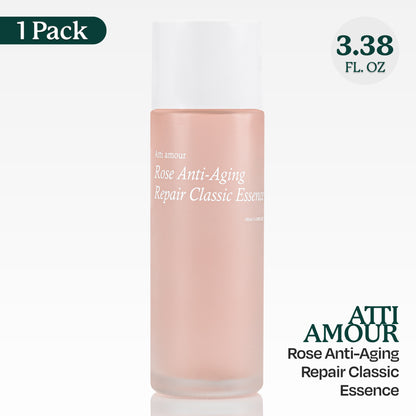 Atti amour Rose Anti-Aging Classic Essence for dry skin relief.