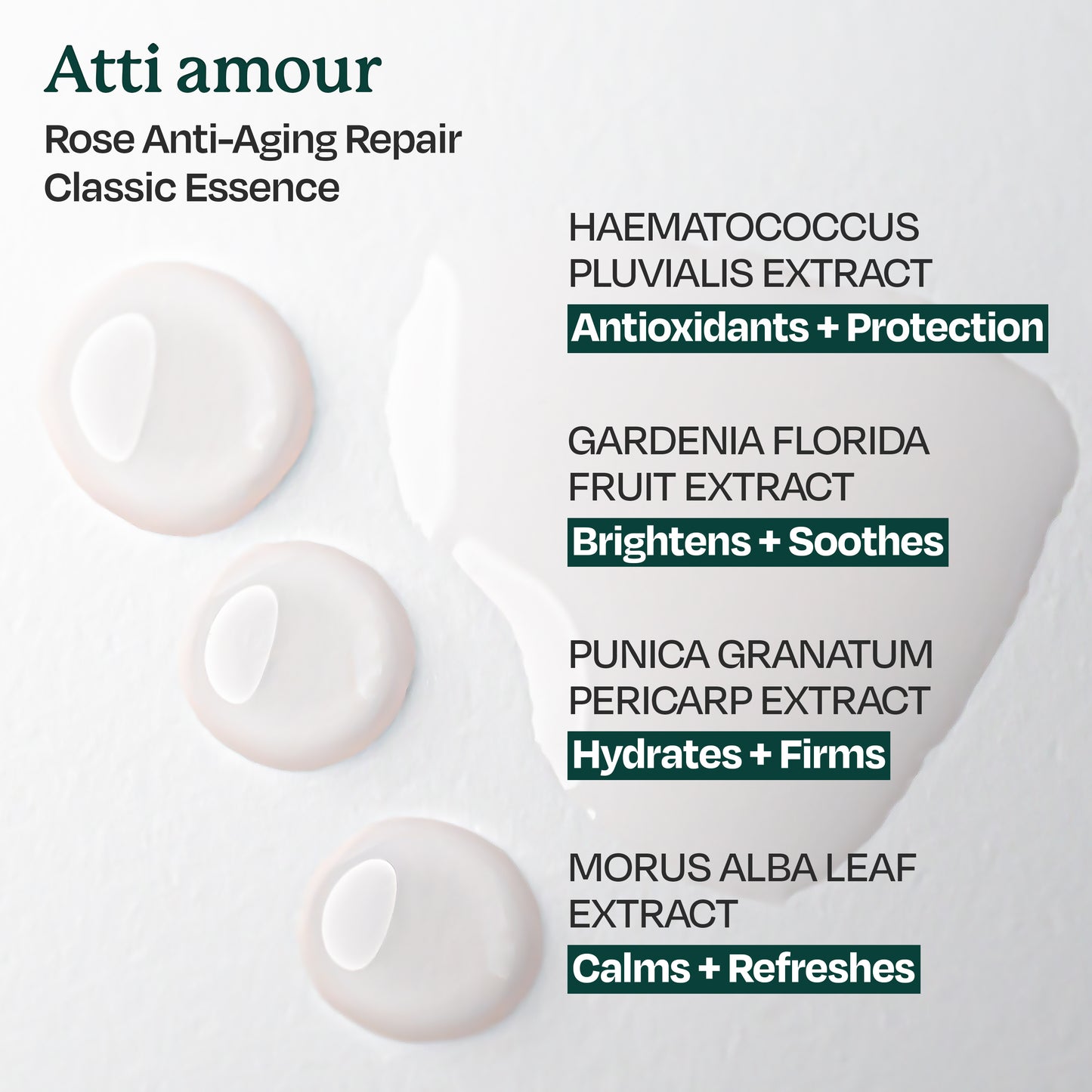 Atti amour Rose Anti-Aging Classic Essence for intense skin hydration.