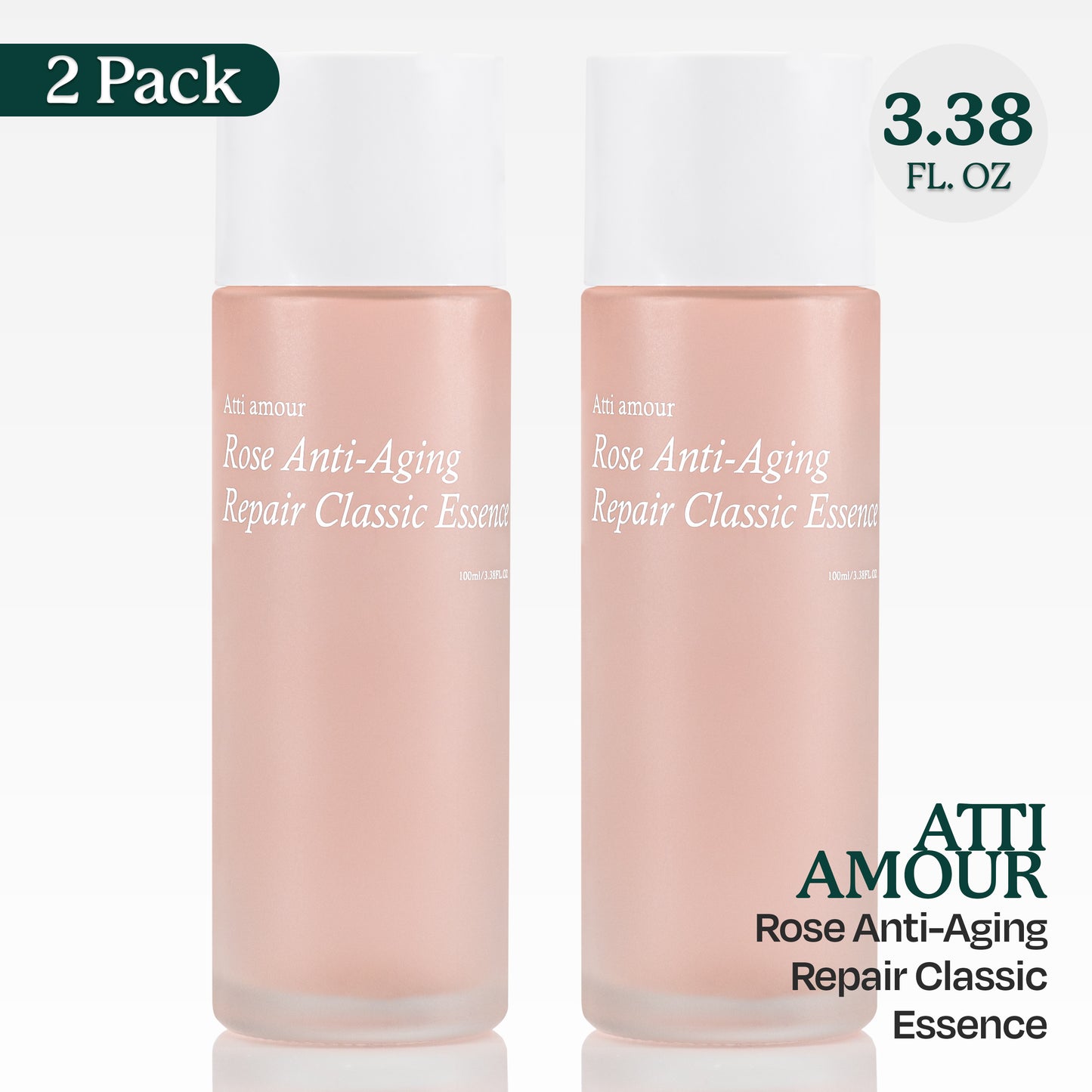 Atti amour Rose Anti-Aging Classic Essence with Niacinamide & Rose Water.